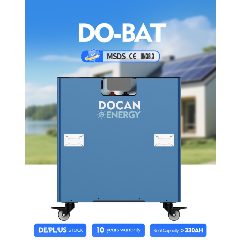 EU stocks DO-BAT 51.2V 314Ah 16KWh moveable Battery pack with WIFI