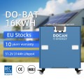 EU stocks DO-BAT 51.2V 314Ah 16KWh moveable Battery pack with WIFI