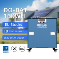 EU stocks DO-BAT 51.2V 314Ah 16KWh moveable Battery pack with WIFI