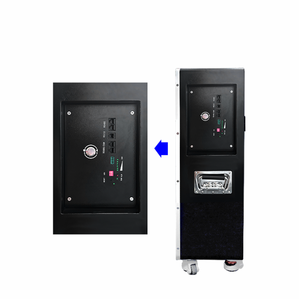 (China stocks) 51.2V 300Ah 15KWh Wall mounted moveable Battery pack with 200A BMS and touch screen