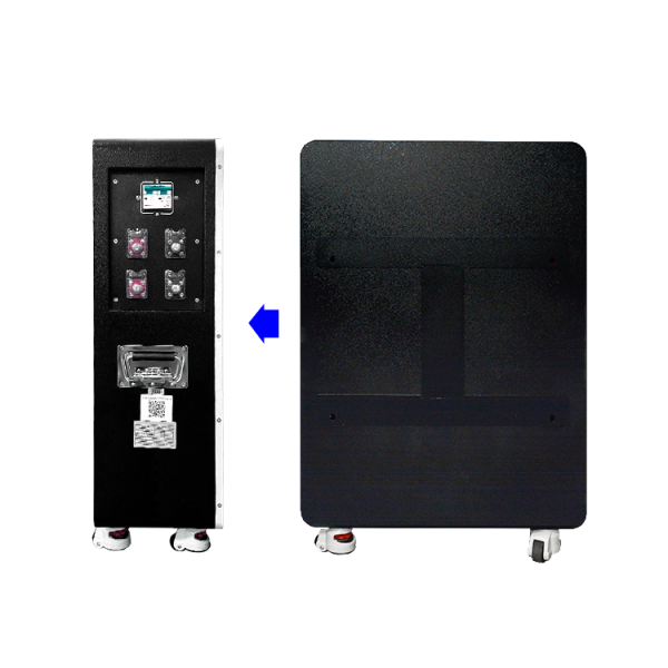 (China stocks) 51.2V 300Ah 15KWh Wall mounted moveable Battery pack with 200A BMS and touch screen