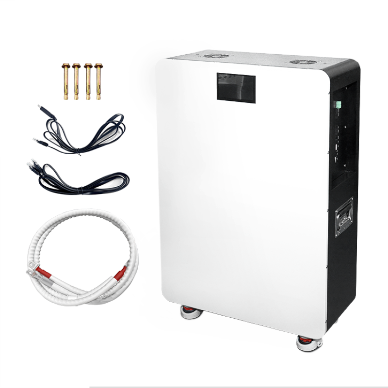 (China stocks) 51.2V 300Ah 15KWh Wall mounted moveable Battery pack with 200A BMS and touch screen