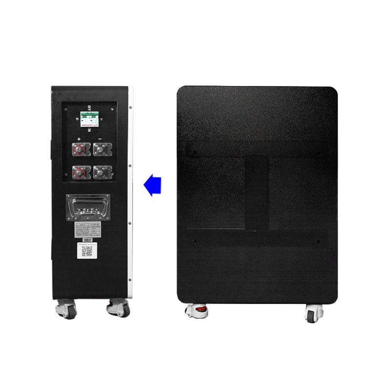 (China stocks) 51.2V 200Ah 10KWh Wall mounted moveable Battery pack with 200A BMS and touch screen