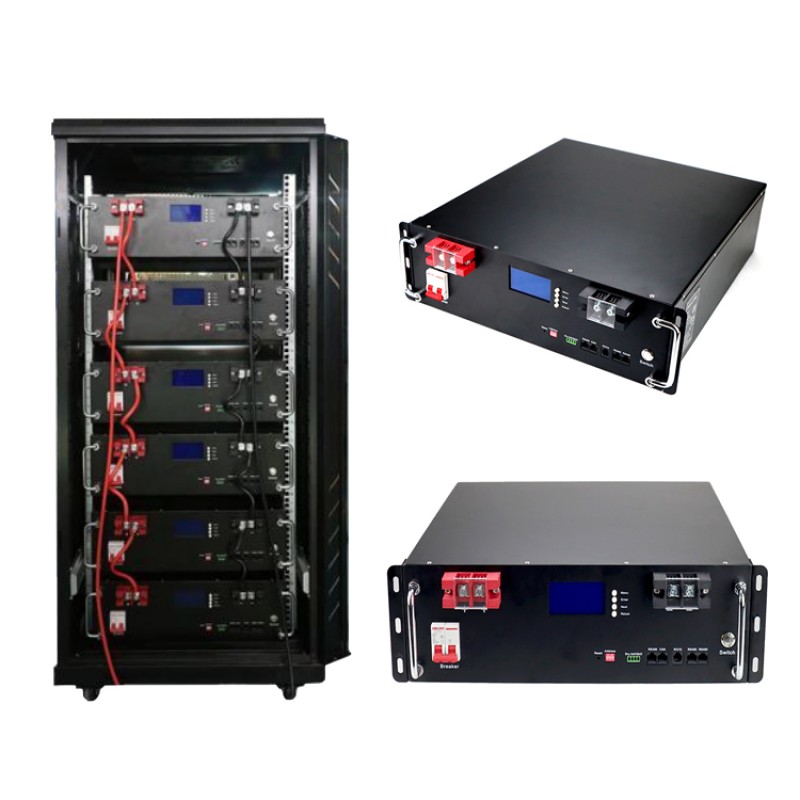 (China stocks) Rack mounted 51.2V 100Ah 5KWh Lifepo4 battery pack