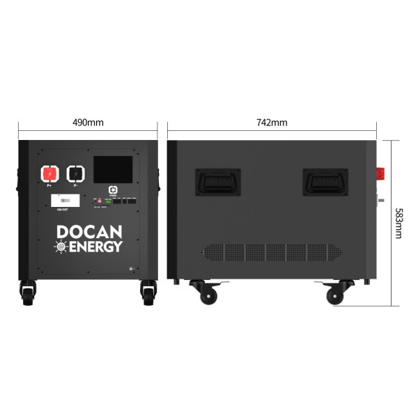 USA stocks Docan Energy stackable 48V 51.2V DIY 628aH kits with JK PB2A16S20P V19 BMS M8 terminal DC breaker