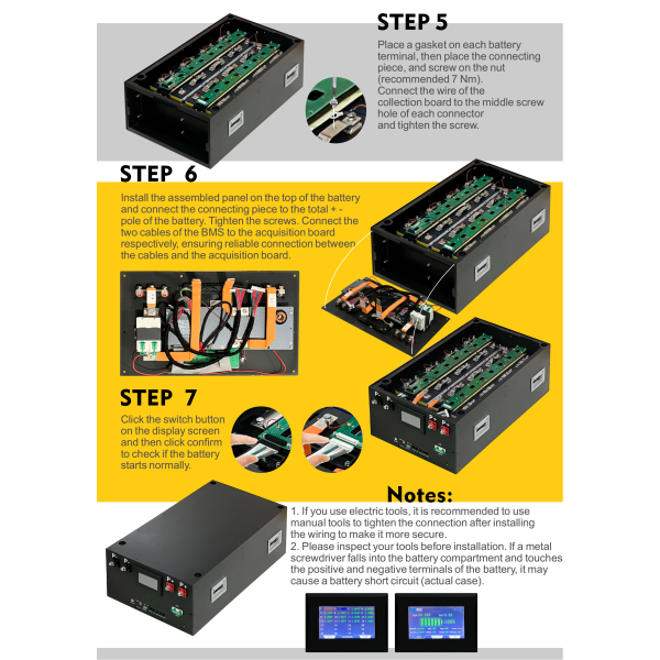 USA stocks Newest stackable 48V DIY 280 304 314 kits with 200A JK BMS M8 terminals DC breaker