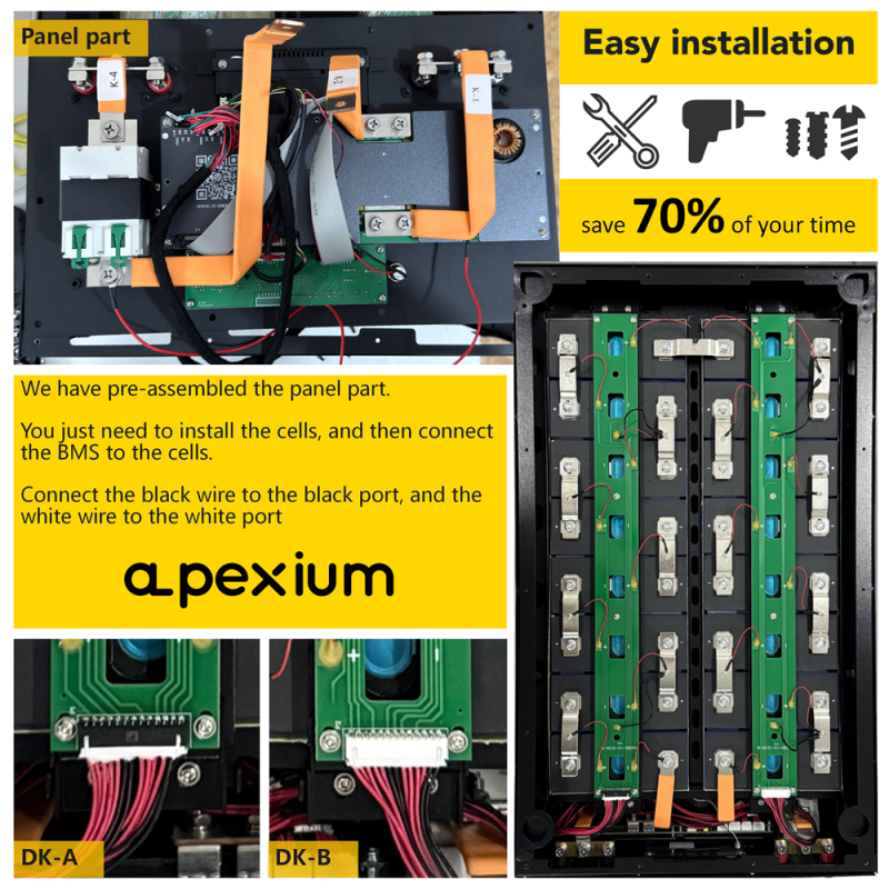 EU stocks Apexium stackable 48V DIY 280 304 314 kits with 200A JK PB2A16S20P V19 BMS DC breaker EU stocks Apexium stackable 48V DIY 280 304 314 kits with 200A JK PB2A16S20P V19 BMS DC breaker
