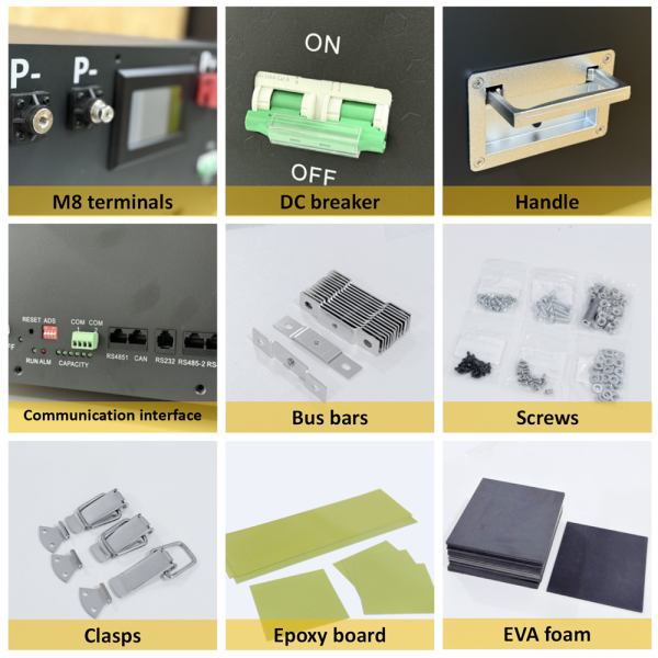 EU stocks Apexium stackable 48V DIY 280 304 314 kits with 200A JK PB2A16S20P V19 BMS DC breaker