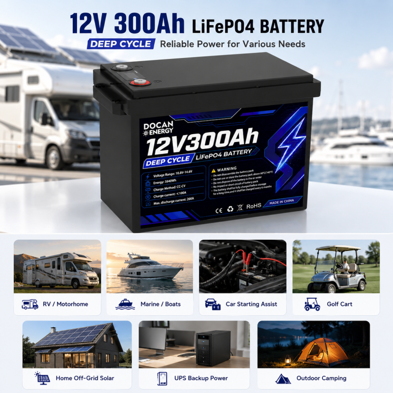 us stock 12.8v 300ah lifepo4 battery pack jbd 4s 200a bms lcd bluetooth