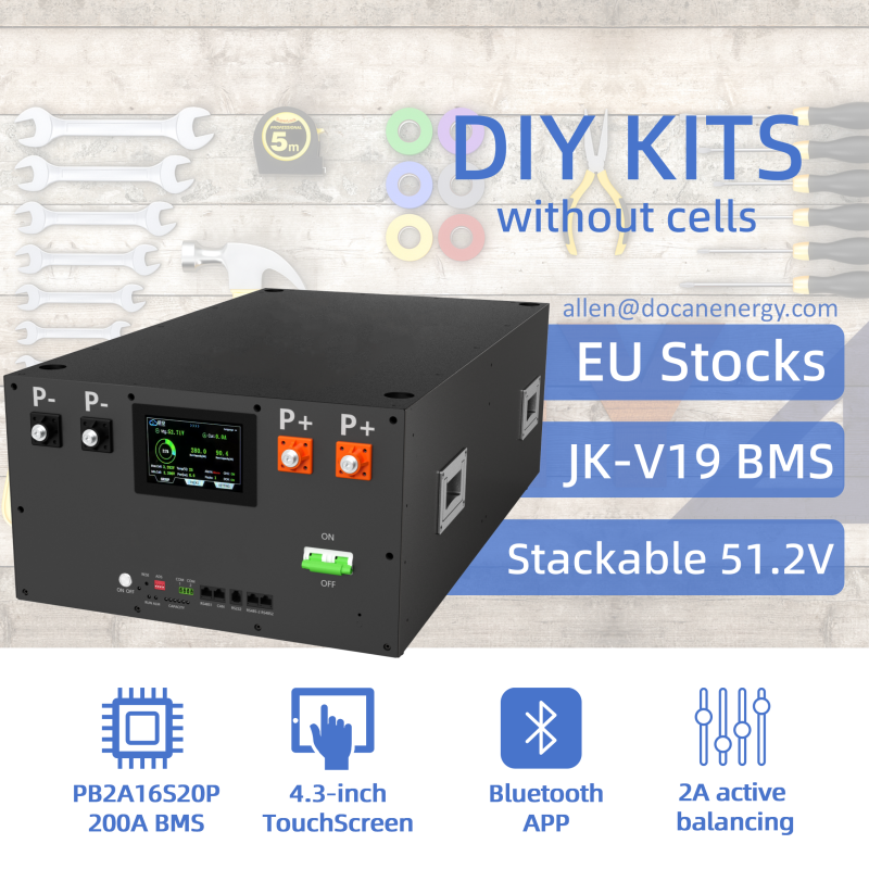 EU stocks Apexium stackable 48V DIY 280 304 314 kits with 200A JK PB2A16S20P V19 BMS DC breaker EU stocks Apexium stackable 48V DIY 280 304 314 kits with 200A JK PB2A16S20P V19 BMS DC breaker