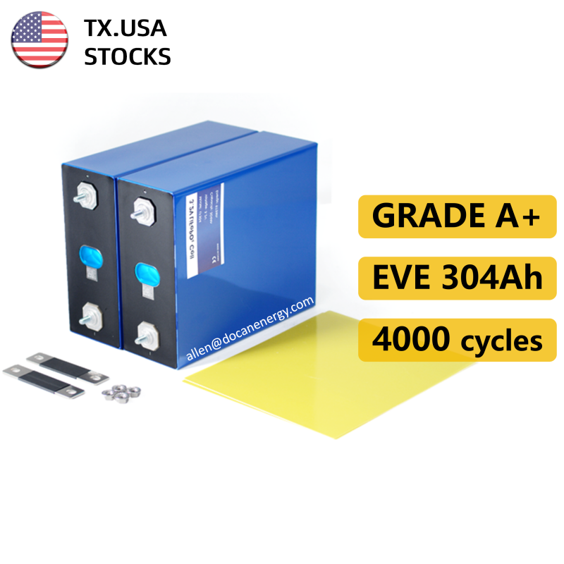 USA stocks New version EVE LF304 3.2V 304Ah Lifepo4 Battery Grade A HSEV