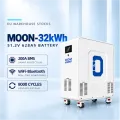 EU 51.2v 628ah 32kwh battery pack moon lifepo4 movable 200a bms wifi touch screen
