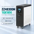USA stocks 51.2V 300Ah 16KWh moveable Battery pack with 200A BMS and touch screen WIFI/Bluetooth