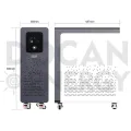 USA stocks 51.2V 300Ah 16KWh moveable Battery pack with 200A BMS and touch screen WIFI/Bluetooth