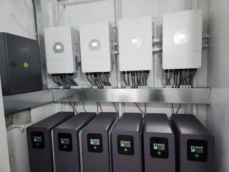 Customer renewable energy battery setup