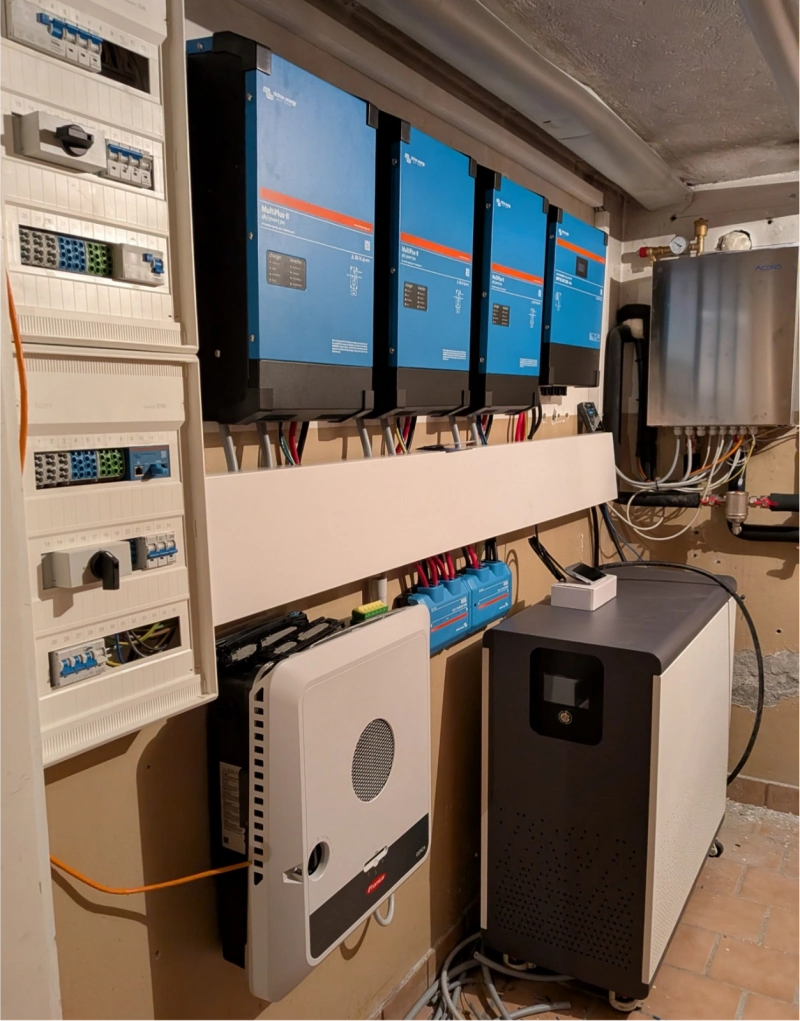 Customer lithium battery setup