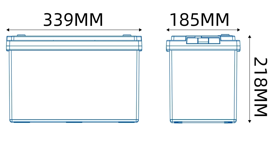 12V 100Ah LiFePO4 battery dimensions