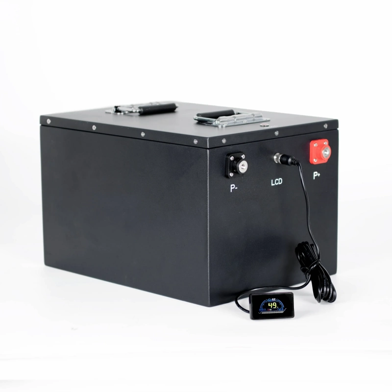 Docan 48V105Ah lithium golf cart battery with external LCD display