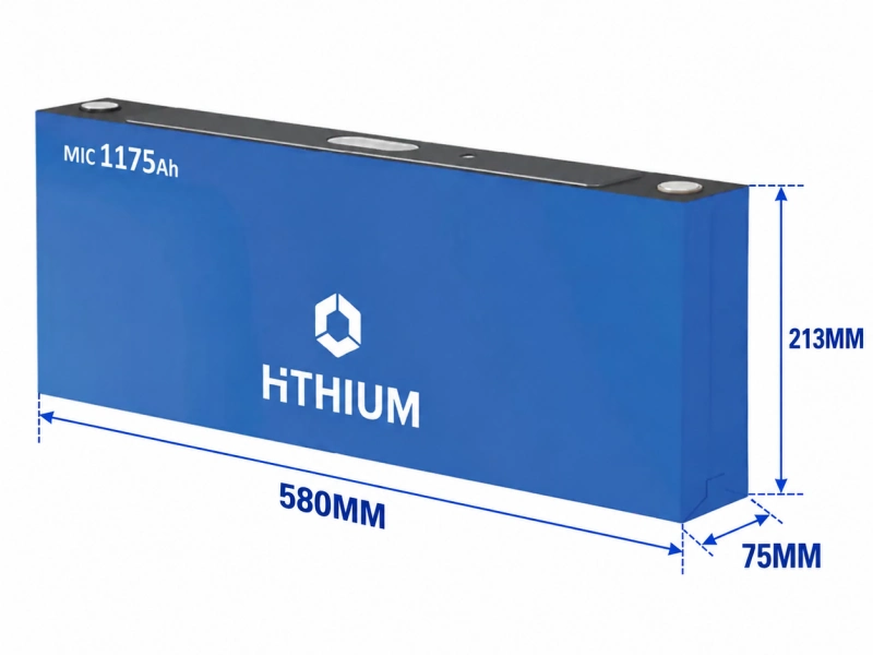 Hithium 1175Ah LiFePO4 cell technical dimensions
