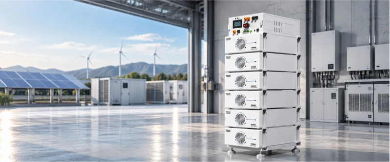 Commercial high voltage energy storage system