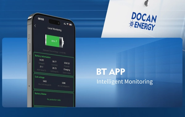 MOON 48kWh Bluetooth WiFi battery monitoring app