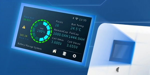 MOON 48kWh battery display screen