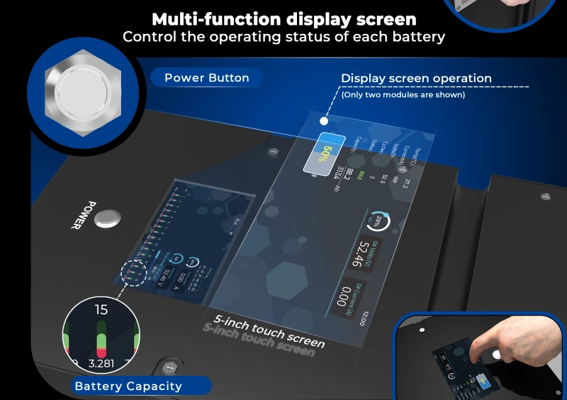 DO-NOON 16kWh battery display screen