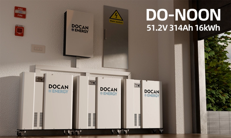 DOCAN DO-NOON 16kWh 51.2V 300Ah LiFePO4 battery